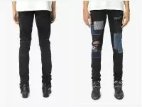 amiri jeans denim dirty indigo art patch black n6030